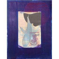 Michael David, Blue from the Being Series, Lithograph
