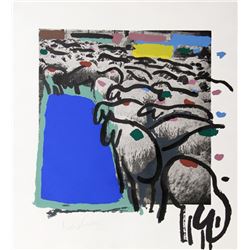 Menashe Kadishman, Sheep Portfolio 4, Serigraph and Etching