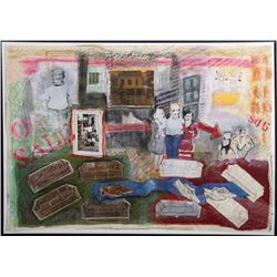Reginald Murray Pollack, On Sale, Mixed Media Painting