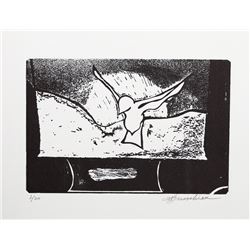 Martin Barooshian, Upward Flight, Intaglio Etching