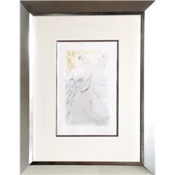 Salvador Dali, Thou art all faire, my love: there is no spot in thee, Color Etching