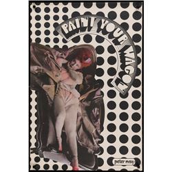 Peter Max, Paint Your Wagon Woman Reclining on Loveseat, Poster on Foil