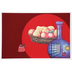 Rita Simon, Turbulent Landscape, Serigraph