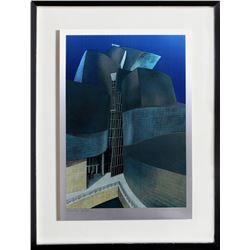 Richard Haas, Guggenheim Bilbao, Lithograph and Silkscreen on Aluminum