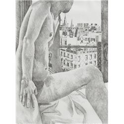 Philip Pearlstein, Nude and Cityscape, Lithograph
