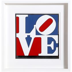Robert Indiana, The American Love, Enamel on Aluminum Print