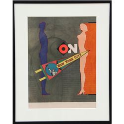 Richard Lindner, On New York City, Lithograph