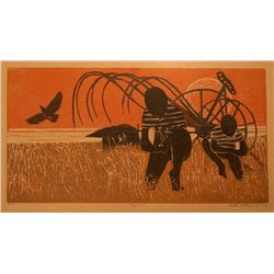 Walter H. Williams, Harvest, Woodcut