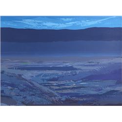 Joseph Grippi, Blue Lake View, Silkscreen Monoprint