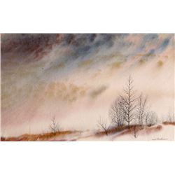 Mel Kishner, The End of March, Watercolor Painting