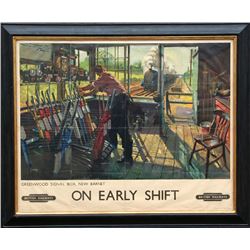 Terence Cuneo, On Early Shift, Lithograph Poster