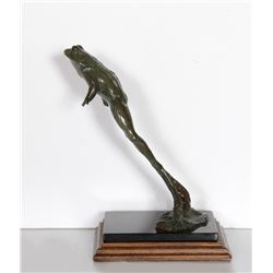 T. Galbreath, Leaping Frog, Bronze Sculpture
