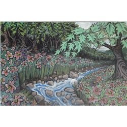 N. Berube, Creek , Acrylic Painting
