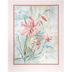 Ginny Masters, Orchids, Watercolor Painting