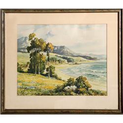 Davis Francis Schwartz, California Coast, Lithograph