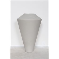 Contemporary Tall Gray Vase, Ceramic