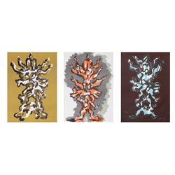 Jacques Lipchitz, Tree of Life , Portfolio of Three Lithographs