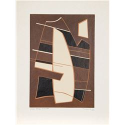 Alberto Magnelli, I from La Magnanerie de la Ferrage, Linocut