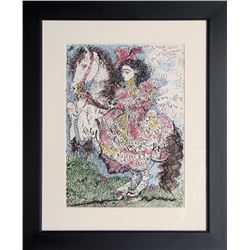 Pablo Picasso, Woman on Horse, Lithograph