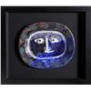 Image 1 : Pablo Picasso, Visage Brun-Bleu, (Ramie 2) Ceramic Plate