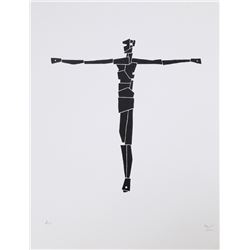 Mathias Goeritz, Crucifix I, Screenprint