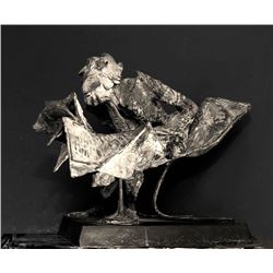 Bruno Luchessi, Evening Paper, Metal Sculpture