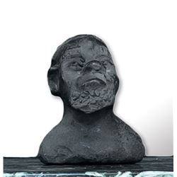 Bearded Man, Carved Stone Bust
