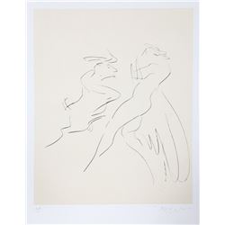 Reuben Nakian, Nymph and Goat 1 Etching and Chine Colle