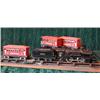 Image 1 : A Lionel Lines electric locomotive and tender - three rail together with two pullman and one obs...