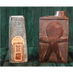 A Troika chimney vase with abstract decoration...