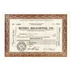 Image 1 : Bendix Helicopter, Inc., 1945 Issued Stock Certificate