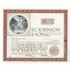 Image 1 : S.C. Johnson & Son, Inc., 1967 Specimen Stock Certificate