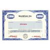 Image 1 : WorldCom, Inc., ca.1980-1990 Specimen Stock Certificate "Bernie Ebber" Scam Certificate.