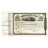 Image 1 : Peoria and Bureau Valley Railroad Co., 1860 Issued Stock Signed by N.B. Judd, Lincoln's Campaign man