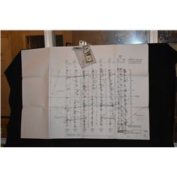 SPIDER-MAN 2 DOC OCK'S LAB ORIGINAL PRODUCTION USED BLUE PRINT 19