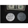 Image 2 : SPACEBALLS DARK HELMET COIN BUCKLES LOT OF 2 METAL