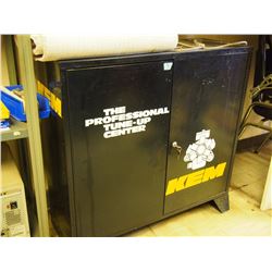 KEM Metal Locking Cabinet W/ Contents (3’ x 3’ x 1’)