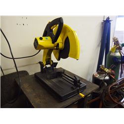 Powerfist 14” Cut Off Saw, On Stand, W/ Extra Blades