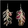 Image 1 : Natural Rough Tourmaline Earrings