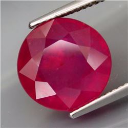 8.75Ct. Red Pink Ruby Round