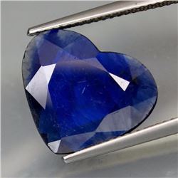 5.40Ct. Cornflower Blue Sapphire HEART Facet 2Faces