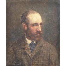 GORE-BOOTH FAMILY (EARLY 20th CENTURY), Oil on canvas, Portrait of Sir Henry Gore-Booth, head an...