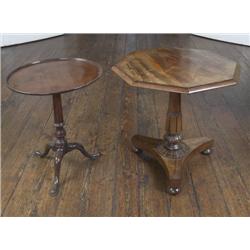 AN IRISH WILLIAM IV ROSEWOOD CENTRE TABLE, by WILLIAMS & GIBTON, circa 1835,, the octagonal tilt-t..