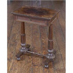 AN IRISH WILLIAM IV ROSEWOOD CENTRE TABLE, by WILLIAMS & GIBTON, circa 1835, the, rectangular top...