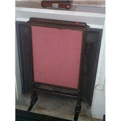 AN IRISH WILLIAM IV MAHOGANY FIRESCREEN, attributed to WILLIAMS & GIBTON, circa 1835, of, rectangu..