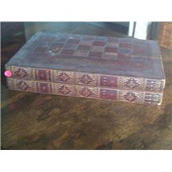 A VICTORIAN LEATHER GAMES COMPENDIUM, SECOND HALF 19th CENTURY, the spine stamped, 'History of Eng..