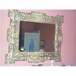 A FLORENTINE CARVED GILTWOOD PICTURE FRAME, LATE 17th/18th CENTURY, the moulded frame pierced with s