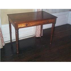 A PAIR OF IRISH WILLIAM IV MAHOGANY CHAMBER TABLES, attributed to WILLIAMS & GIBTON, circa 1835, wit