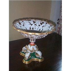 A LARGER PAIR, SIMILAR, circa 1835, on apple green ground, each with transfer printed mark 'Ed. Hono