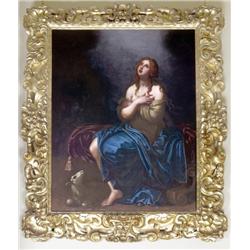 Attributed to GIOVANNI BILIVERT (Florence 1585-1644), Oil on canvas, Saint John the Baptist in t...